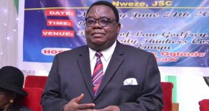 Justice Chima Centus Nweze dies at 64 Justice Chima Centus dies at 64