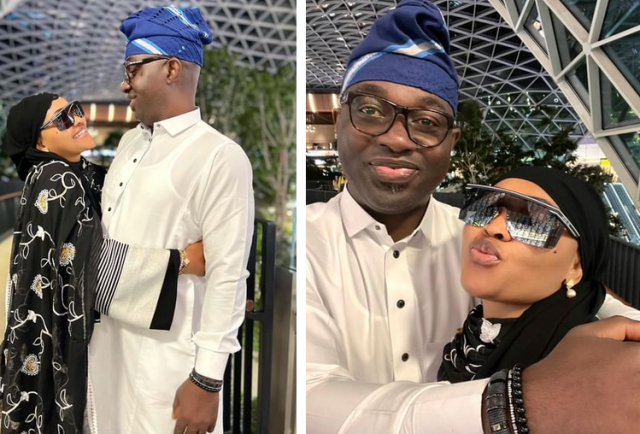 New loved-up photos of Mercy Aigbe & husband Mercy Aigbe
