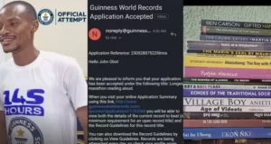 Nigerian man to embarks on 145-hour reading marathon reading marathon