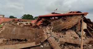 Ogun school building collapses due to rainfall Ogun school building collapses