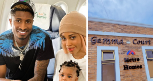 Yetunde Barnabas & Peter Olayinka gift one year-old daughter a mini estate Yetunde Barnabas