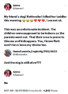 Rottweiler kills toddler