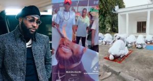 Muslim youths burn Davido’s picture in Maiduguri over ”offensive video” Muslim youths burn Davido’s picture in Maiduguri