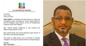 APC National Legal Adviser RESIGNS APC National Legal Adviser RESIGNS