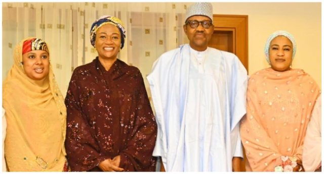 Remi Tinubu visits ex-President Buhari at home