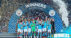 Man City BEAT Sevilla to win FIRST Super Cup Man City BEAT Sevilla to win FIRST Super Cup