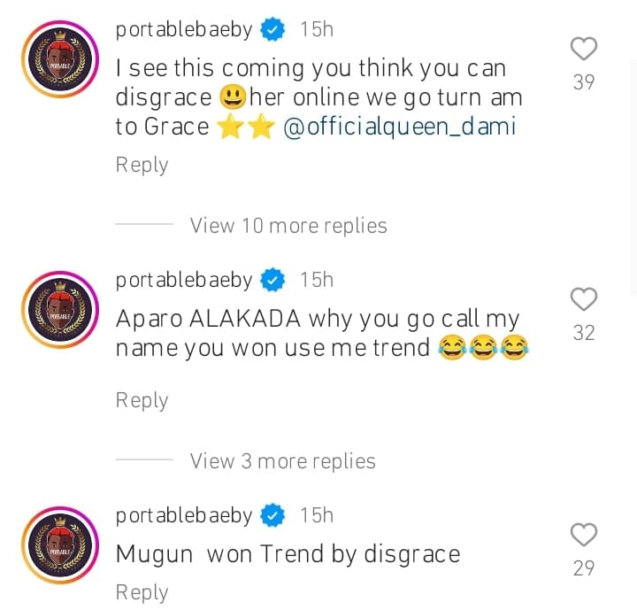 Portable DRAGS  actor, Lege Miami for disgracing his lover, Queen Dami
