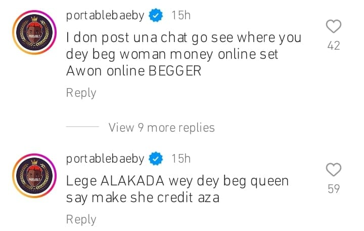 Portable DRAGS  actor, Lege Miami for disgracing his lover, Queen Dami
