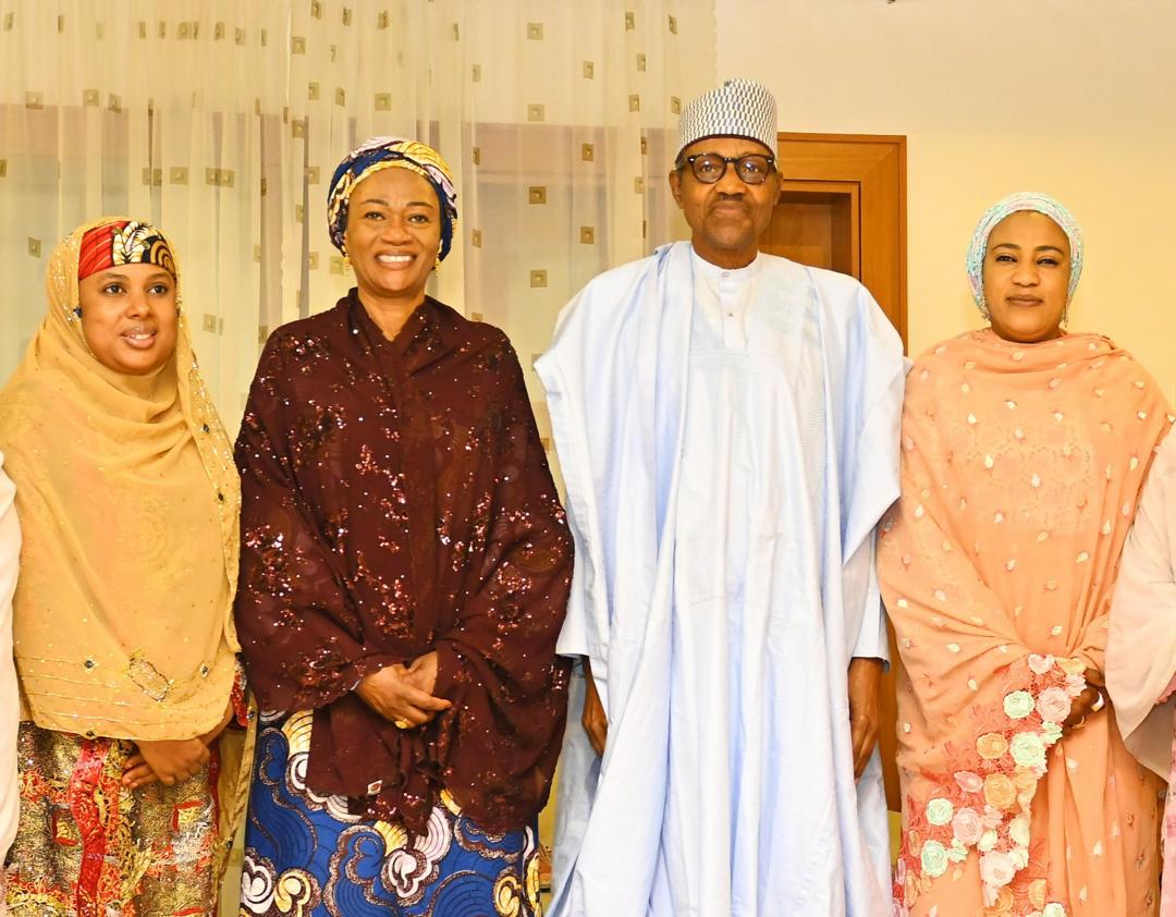 Remi Tinubu visits ex-President Buhari at home