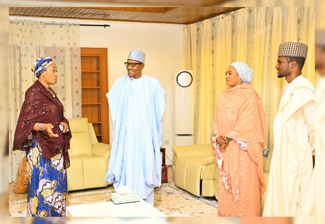 Remi Tinubu visits ex-President Buhari at home