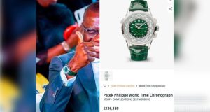 Sanwo Olu rocks N160m Patek Philippe wristwatch Sanwo Olu rocks N160m Patek Philippe wristwatch