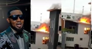 Video: Grace Makun shares what’s left of comedian AY’s burnt mansion SEE video of AY Makun's Lekki home that got burnt