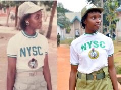 Corps member recreates photo of herself and mom in NYSC uniform
