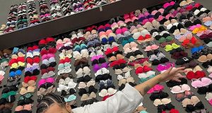 Drake shows off HUGE bra collection thrown at him Drake shows off HUGE bra collection thrown at him