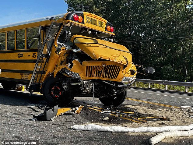 Nearly 50 students hospitalized in horror school bus crash