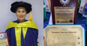 Carolina Danjuma BAGS honorary Doctorate degree Carolina Danjuma BAGS honorary Doctorate degree