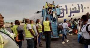 155 stranded Nigerians return from Libya 155 stranded Nigerians return from Libya