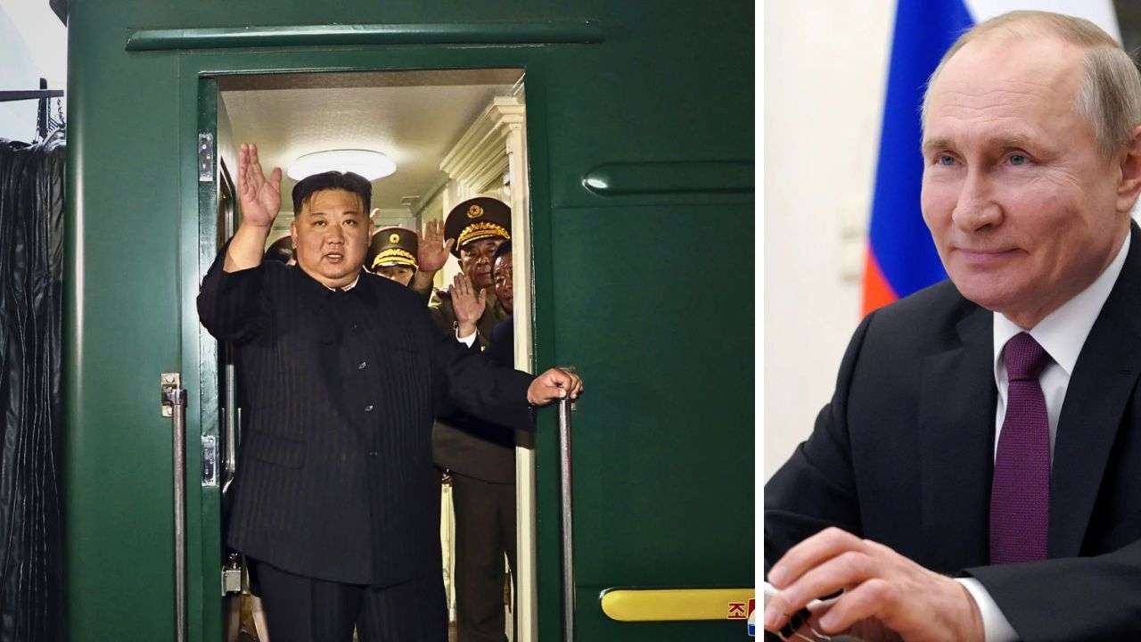 Kim Jong Un enters Russia on armoured train for meeting with Putin