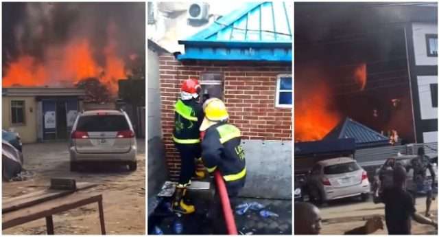 Lagos-hotel-fireladunliadisnews.com_ Video: Fire at Ibis Royal Hotel