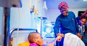 Sanwo-Olu takes over medical care of 13-year-old boy with missing intestine Sanwo-Olu takes over medical care of 13-year-old boy with missing intestine