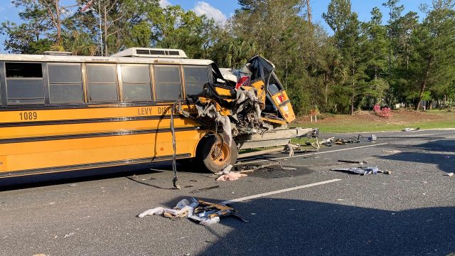 Nearly 50 students hospitalized in horror school bus crash