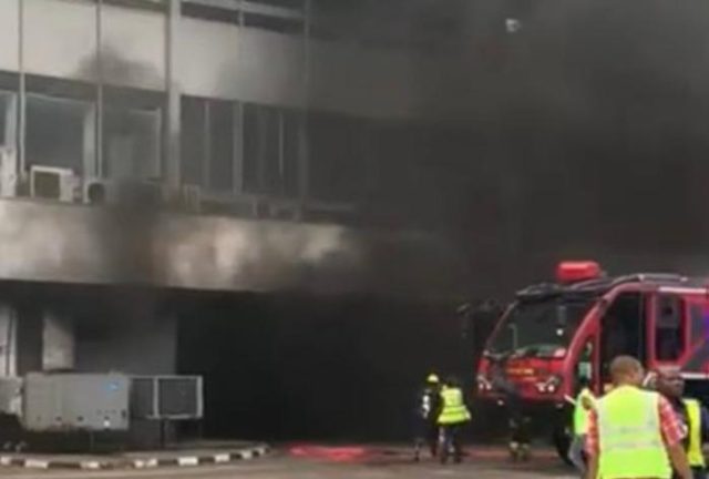 Fire guts Lagos international airport