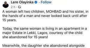 Mohbad’s mum abandoned him, sister for 15 years – Fayose’s aide Mohbad's mum abandoned him, sister for 15 years - Fayose’s aide