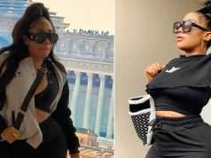 Moyo Lawal heads to Paris to cool off after s3x tape stress