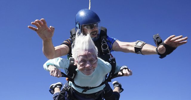 104-year-old woman dies days after world-record skydive attempt
