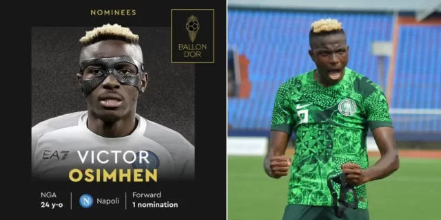 2023 Ballon d’Or: Victor Osimhen ranked 8th best player
