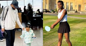 Bukunmi Oluwasina shares rare photos of her husband and daughter Bukunmi Oluwasina shares rare photos of her husband and daughter
