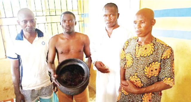Pastor, three others caught with human skull Pastor, three others caught with human skull