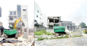 Lagos demolishes building on Banana Island Lagos demolishes building on Banana Island