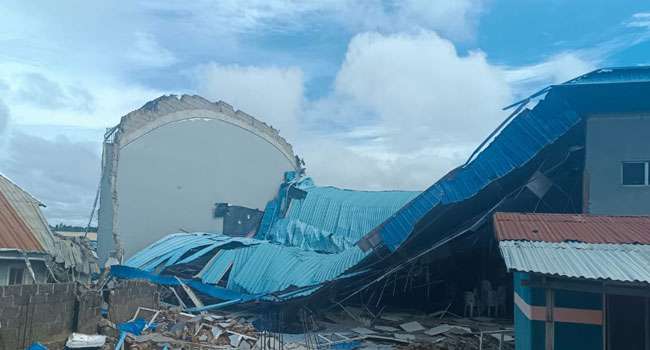Pastor dead as church collapses in Benue