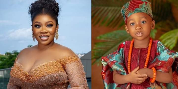  Adorable photos of actress Wumi Toriola's son