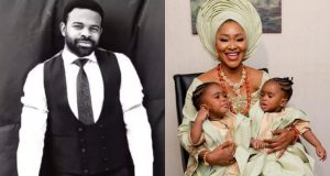 Gabriel Afolayan celebrates his twins on their birthday Gabriel Afolayan celebrates his twins on their birthday