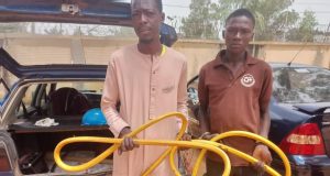 Behold, men who stole cables powering Yola water treatment plant Men who stole cables powering Yola water treatment plant