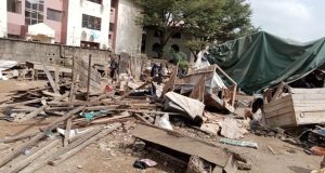 Part of Abuja COVID-19 market demolished on Wike’s order Part of Abuja COVID-19 market demolished on Wike's order