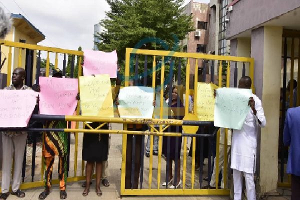 NIPOST staff protest against CEO appointed by President Tinubu