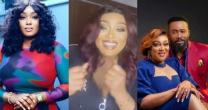 BETWEEN actress Peggy Ovire and a fan BETWEEN actress Peggy Ovire and a fan