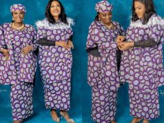 Toyin Abraham & Mo Bimpe twin in matching outfit