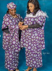 Toyin Abraham & Mo Bimpe twin in matching outfit 