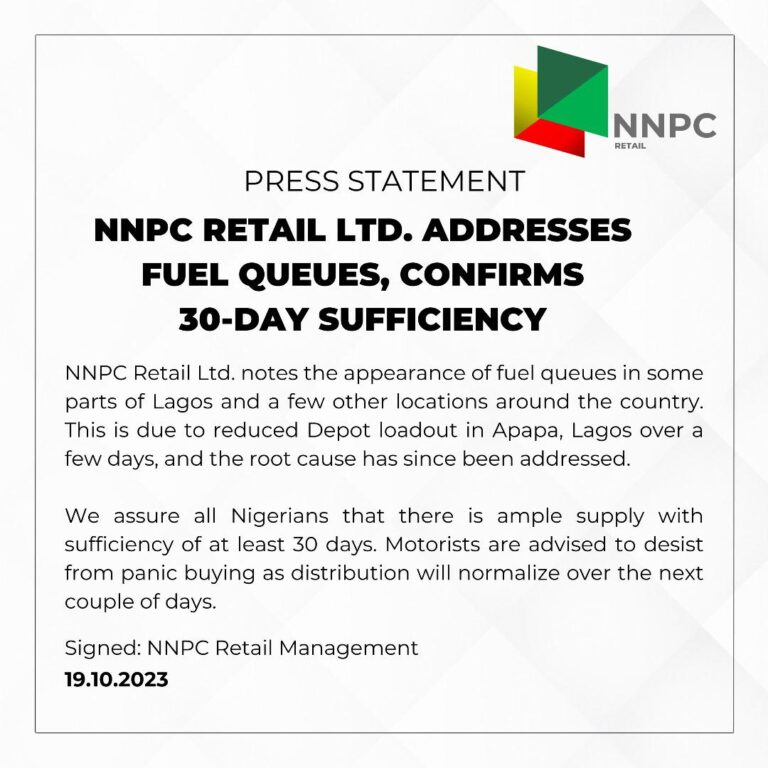 Fuel queues: NNPC cautions against panic buying
