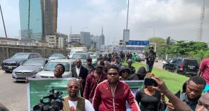 #ENDSARS: Mr. Macaroni, others stage peaceful walk to mark third anniversary #ENDSARS: Mr. Macaroni, others stage peaceful walk to mark third anniversary