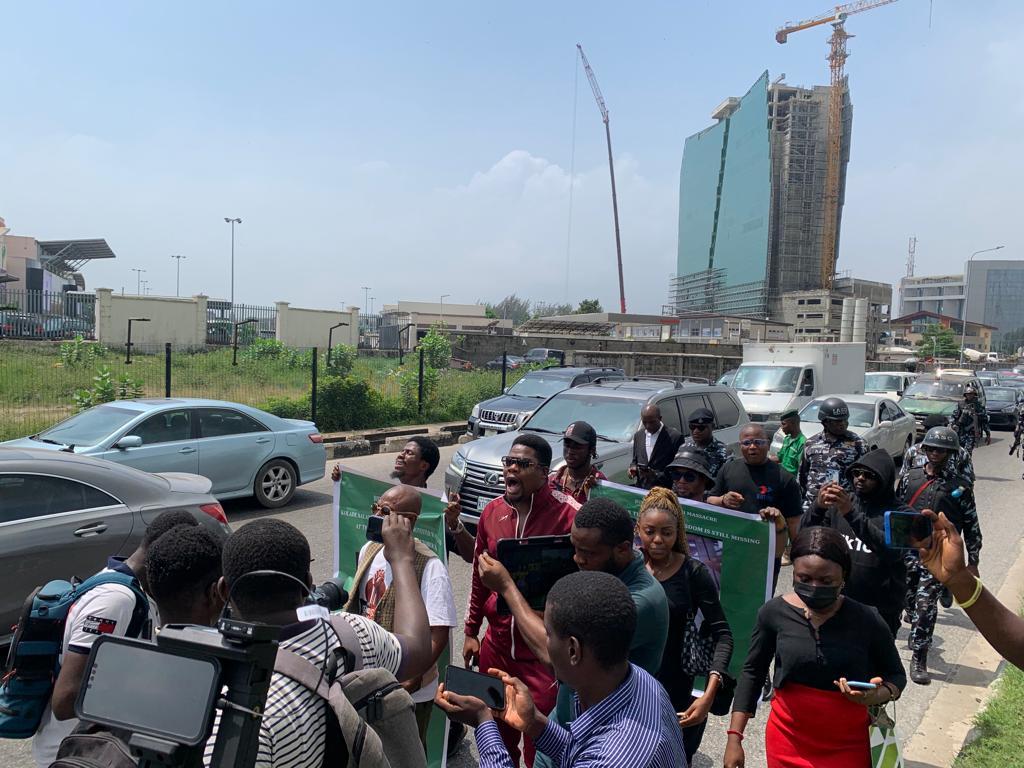 #ENDSARS: Mr. Macaroni, others stage peaceful walk to mark third anniversary