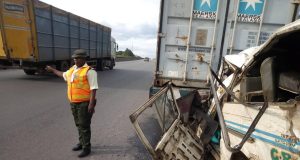 Bus rams into truck in Lagos, kills 3 Bus rams into truck in Lagos, kills 3