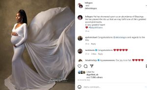 Debola Williams and wife, Kehinde, expecting their first child