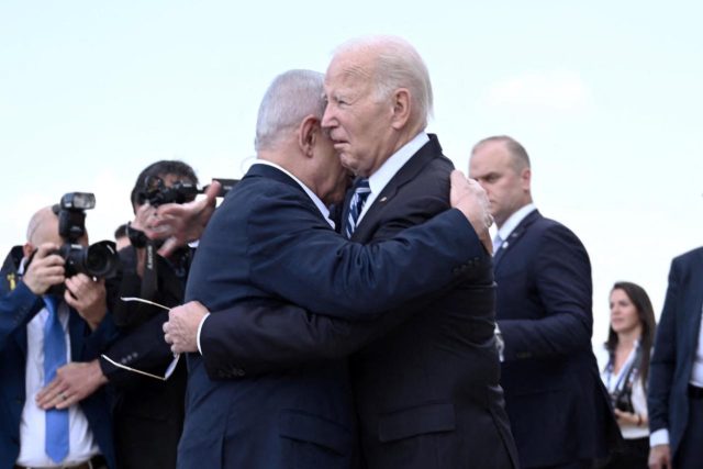 Biden arrives on solidarity visit to Israel