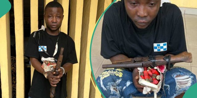 Man arrested with local gun, 25 live cartridges in Lagos 