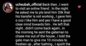 Girl reveals what she did to a man who scammed her on their first day together Girl reveals what she did to a man who scammed her on their first day together